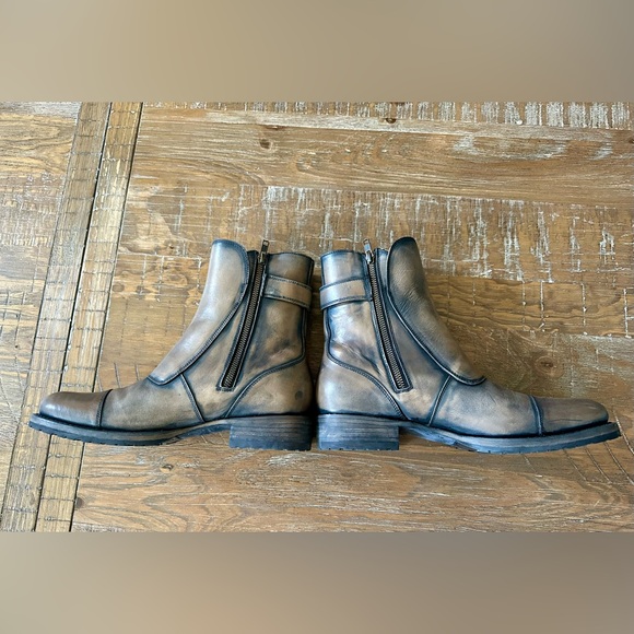 Men’s Freebird Chayse Brown Leather Boots, Size 9 - Picture 4 of 8